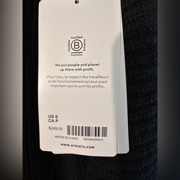 MERINO EXTRA FINE WOOL CASHMERE Wrap Turtleneck Small ATHLETA Azalea Sweater NWT - Picture 6 of 14